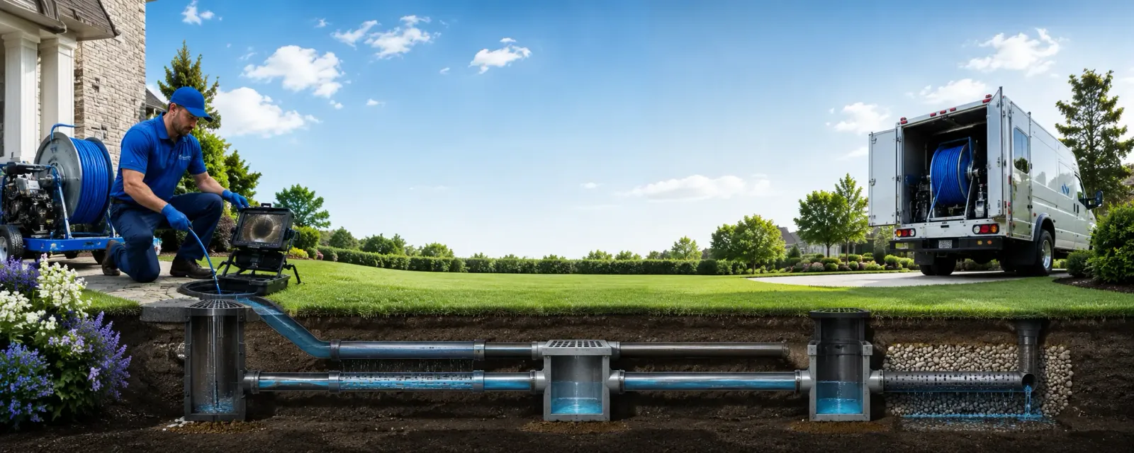 Outdoor drain cleaning information for Georgetown, OH